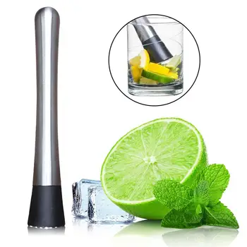 1pc 21cm Cocktail Muddler Stainless Steel Mixer Bar Utensils Mojito Cocktail DIY Fruit Juice Muddler Crushed Popsicle Accessory
1pc 21cm Cocktail Muddler Stainless Steel Mixer Bar Utensils Mojito Cocktail DIY Fruit Juice Muddler Crushed Popsicle Accessory