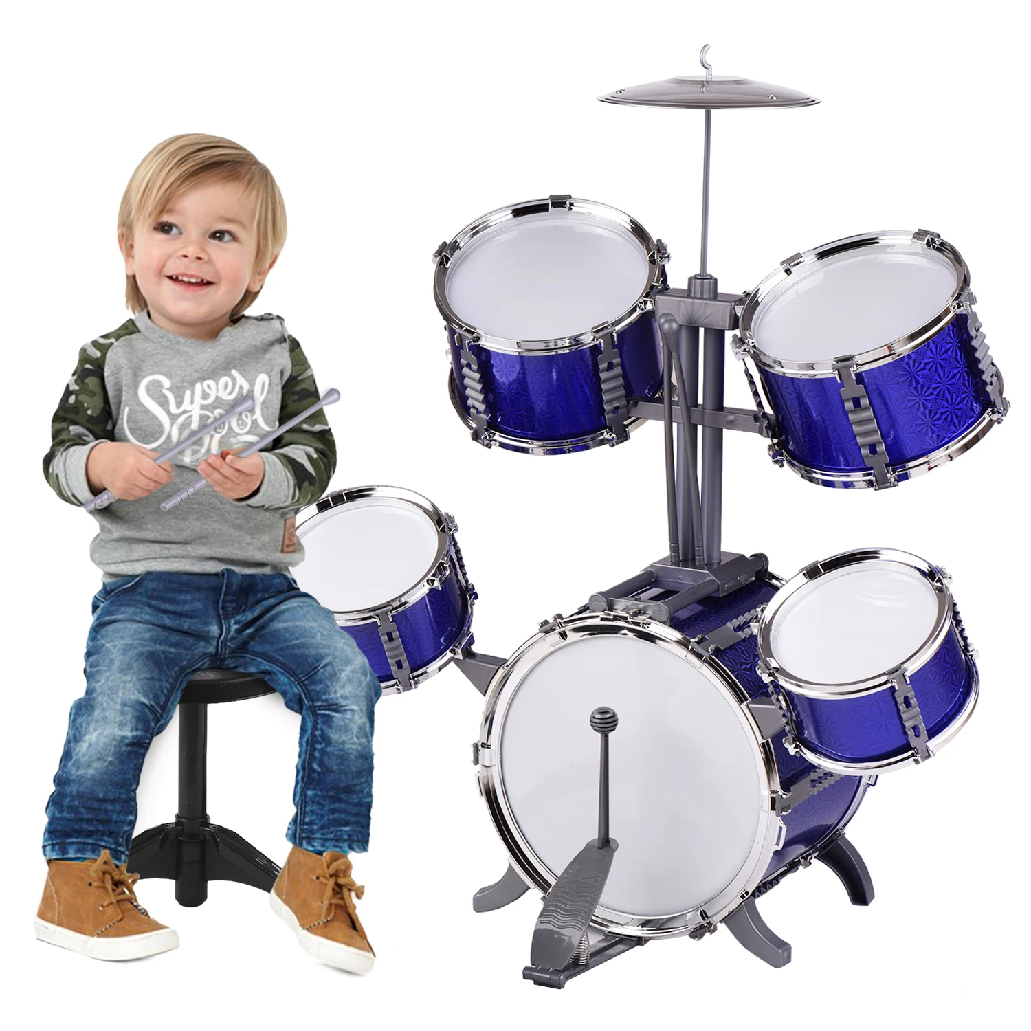 baterias musicales de juguete para niños