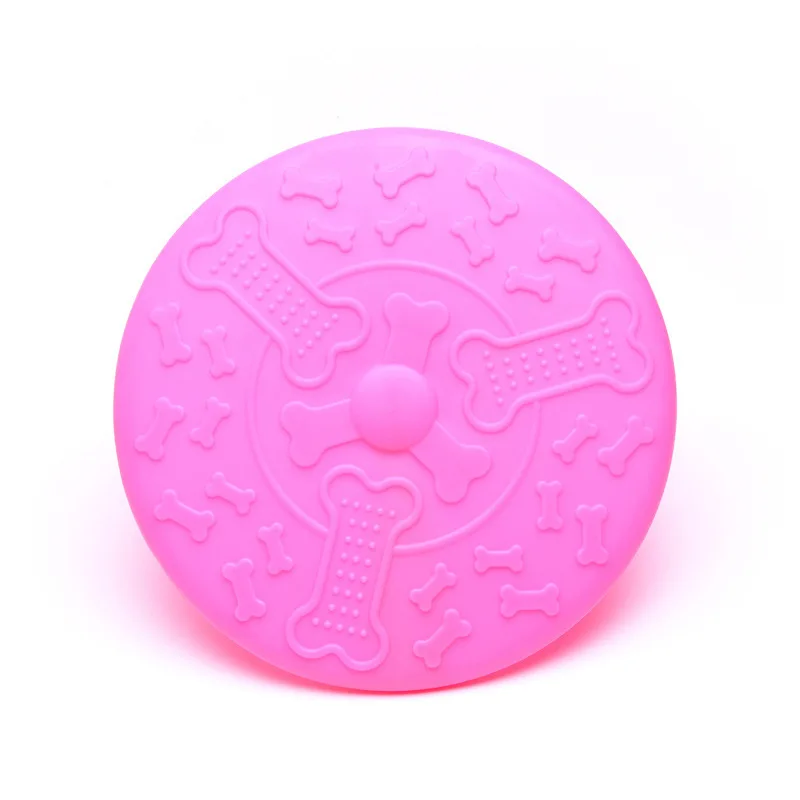 

New Style Factory Direct TPR Pet Frisbee Rubber Environmentally Friendly Toy Floating Toy Dog Training UFO Dog Toy