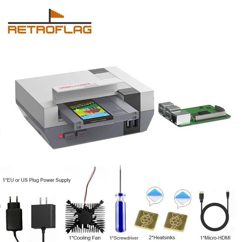 RETROFLAG Raspberry Pi 4 Case NESPi 4 NESPi4 CASE for Raspberry Pi 4 Model B (2GB, 4GB, or 8GB) Support Safe Shutdown Functions
RETROFLAG Raspberry Pi 4 Case NESPi 4 NESPi4 CASE for Raspberry Pi 4 Model B (2GB, 4GB, or 8GB) Support Safe Shutdown Functions
