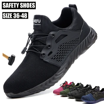 Indestructible Work Shoes Mens Steel Toe Air Mesh Safety Boots Puncture-Proof Work Sneakers Breathable Shoes Free Shipping 
Indestructible Work Shoes Mens Steel Toe Air Mesh Safety Boots Puncture-Proof Work Sneakers Breathable Shoes Free Shipping