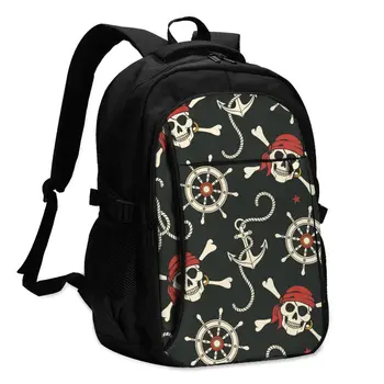 Hot USB Charging Laptop Women's Backpack For Teenage Students Girls School Backpack Sea Pirates Skull And Anchor Travel Bagpack
Hot USB Charging Laptop Women's Backpack For Teenage Students Girls School Backpack Sea Pirates Skull And Anchor Travel Bagpack