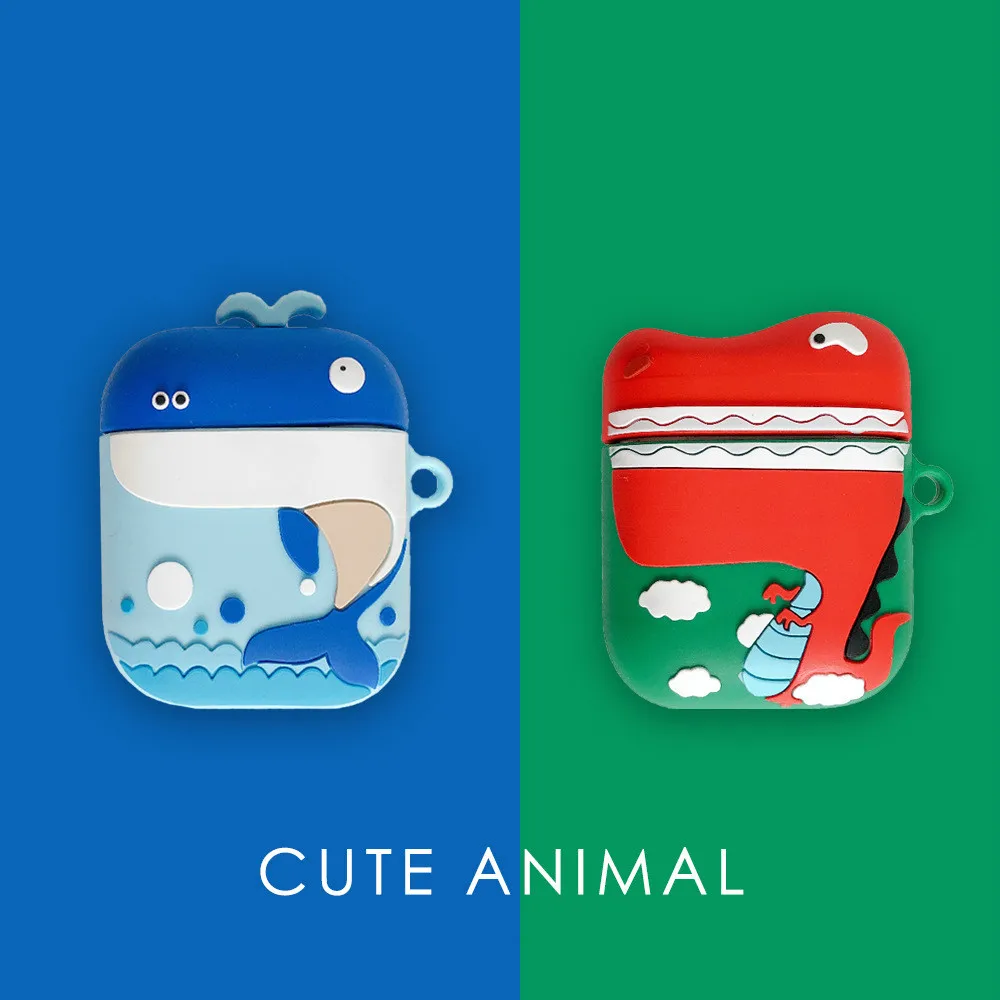 Dinosaur whale headset for airpods protective case for apple bluetooth headset cute silicone case
Dinosaur whale headset for airpods protective case for apple bluetooth headset cute silicone case