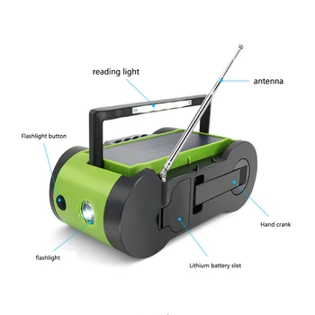 Power Bank LED Flashlight Hand Crank Weather Radio Travel Multifunctional Solar Powered Outdoor Emergency Digital SOS Alarm
Power Bank LED Flashlight Hand Crank Weather Radio Travel Multifunctional Solar Powered Outdoor Emergency Digital SOS Alarm