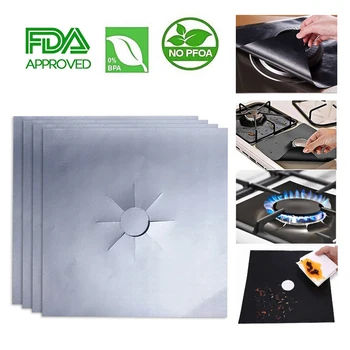 4Pcs Reusable Gas Stove Protectors Cover Non-Stick Stovetop Burner Sheeting Mat Pad Clean Liner For Kitchen Cookware Gadgets
4Pcs Reusable Gas Stove Protectors Cover Non-Stick Stovetop Burner Sheeting Mat Pad Clean Liner For Kitchen Cookware Gadgets