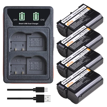 4PCS EN-EL15 EN-EL15A Battery + LED Built-in USB Dual Charger for Nikon D500 D600 D610 D750 D800 D810 D850 D7100 D7000
4PCS EN-EL15 EN-EL15A Battery + LED Built-in USB Dual Charger for Nikon D500 D600 D610 D750 D800 D810 D850 D7100 D7000