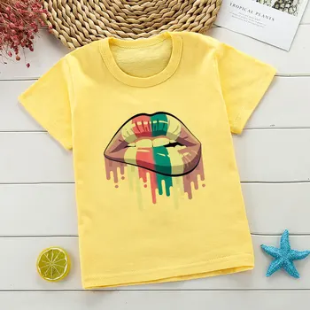Sexy Color Lip Gloss Novelty Print Big Brother Girls Tops Vogue Kids Shirt Tshirt Girl Harajuku Toddler Boy Clothes Short Sleeve 
Sexy Color Lip Gloss Novelty Print Big Brother Girls Tops Vogue Kids Shirt Tshirt Girl Harajuku Toddler Boy Clothes Short Sleeve