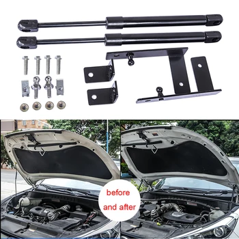 1pair Accessory Steel Hood Bonnet Spring Auto Replacement Front Trunk Strut Lift Supports Durable Prop Bar Bracket For Tucson