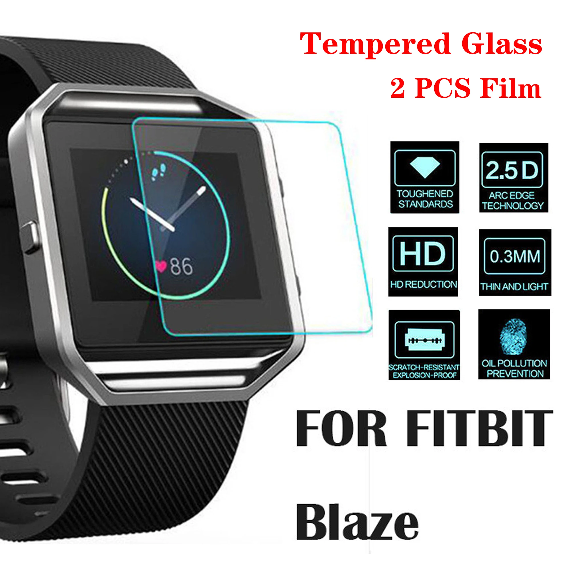 New Tempered Glass For Fitbit Blaze Band 2.5D 9H Screen Protector Film For Fitbit Blaze Sports SmartWatch Screen Protector Case
New Tempered Glass For Fitbit Blaze Band 2.5D 9H Screen Protector Film For Fitbit Blaze Sports SmartWatch Screen Protector Case