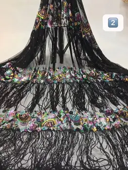Fashion tassel sequin style African mesh lace stretch fabric 2020 high quality sequin embroidered mesh lace wedding dress
Fashion tassel sequin style African mesh lace stretch fabric 2020 high quality sequin embroidered mesh lace wedding dress