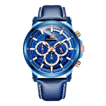 Men's Sport Waterproof Watch Date Quartz Genuine Leather Wristwatch Classic Male Party Dress Blue Watch Clock Montre Homme
Men's Sport Waterproof Watch Date Quartz Genuine Leather Wristwatch Classic Male Party Dress Blue Watch Clock Montre Homme