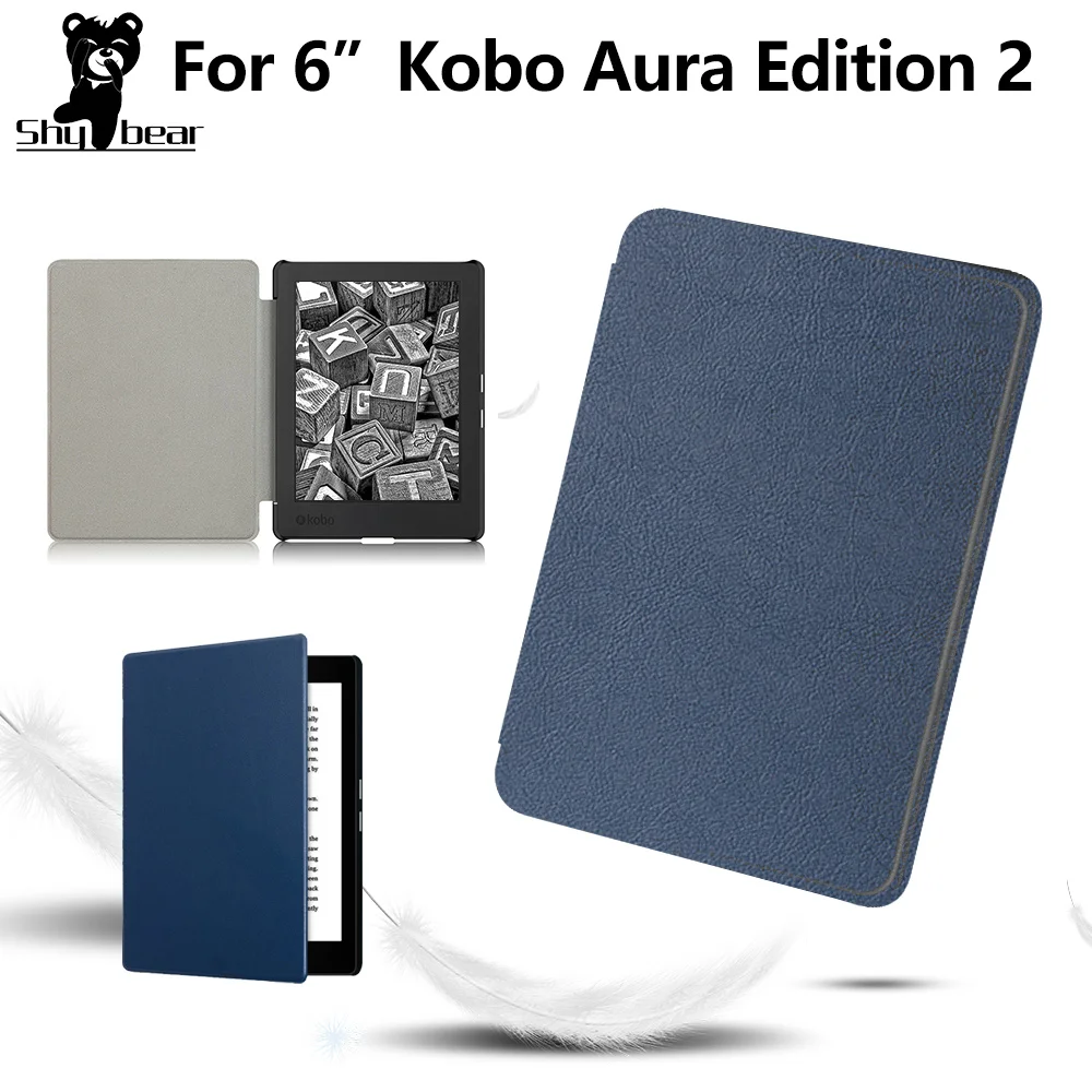 Slim Folio Stand PU Leather Magnetic Skins Cover Protective Case for Kobo Aura Edition 2 6'' eReader + protector film + stylus
Slim Folio Stand PU Leather Magnetic Skins Cover Protective Case for Kobo Aura Edition 2 6'' eReader + protector film + stylus