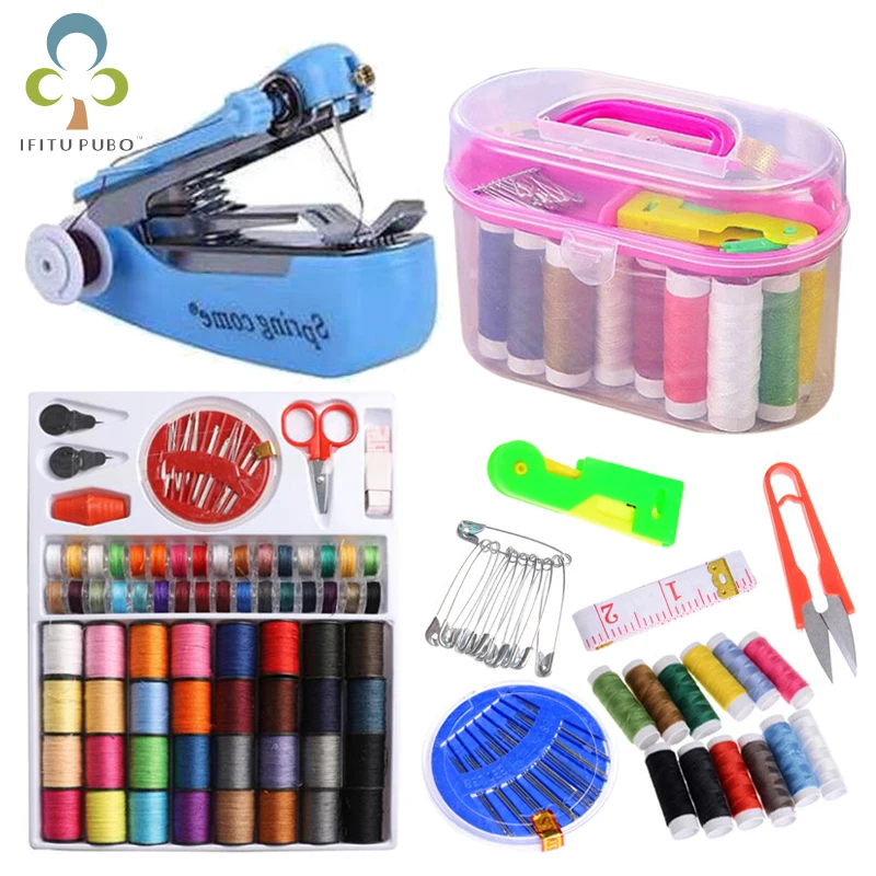 Portable Mini Manual Sewing Machine Portable Mini Travel PP Sewing Box Sewing Kits Set Cloth Fabric Handy Needlework Tool GYH
Portable Mini Manual Sewing Machine Portable Mini Travel PP Sewing Box Sewing Kits Set Cloth Fabric Handy Needlework Tool GYH