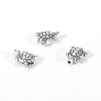 10pcs 10X8mm Turtl Spacer Beads Loose Bead Silver Color Metal Animal Charm for Jewelry Findings Bracelet Necklace DIY Making
10pcs 10X8mm Turtl Spacer Beads Loose Bead Silver Color Metal Animal Charm for Jewelry Findings Bracelet Necklace DIY Making