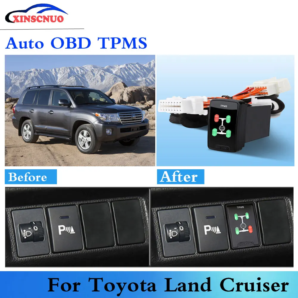 Car OBD TPMS Tire pressure sensor For Toyota Land Cruiser 2010-2015 Auto security alarm system car modification
Car OBD TPMS Tire pressure sensor For Toyota Land Cruiser 2010-2015 Auto security alarm system car modification