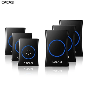 CACAZI Waterproof Wireless Doorbell 3 4 Battery Button 1 2 3 Receiver 300M Remote Control Home Call Bell Chime US EU UK AU Plug
CACAZI Waterproof Wireless Doorbell 3 4 Battery Button 1 2 3 Receiver 300M Remote Control Home Call Bell Chime US EU UK AU Plug