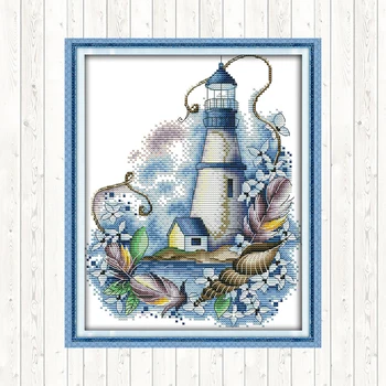 Count Cross Stitch Blue Lighthouse Aida Fabric for Embroidery Kit 14CT DMC Cotton Thread Printed Canvas Water-soluble Needlework
Count Cross Stitch Blue Lighthouse Aida Fabric for Embroidery Kit 14CT DMC Cotton Thread Printed Canvas Water-soluble Needlework