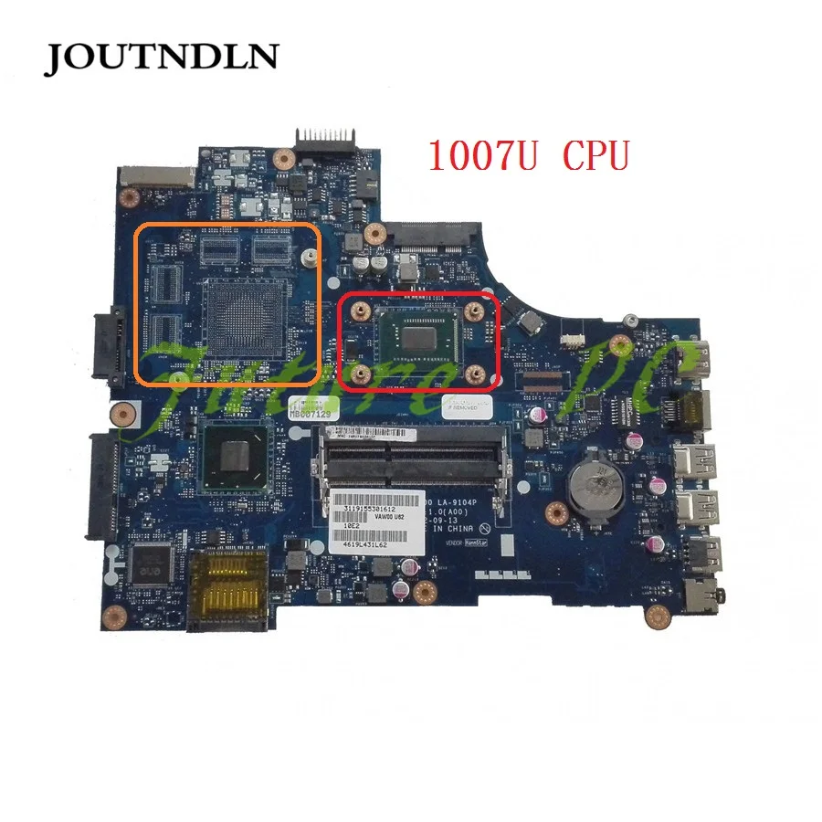 JOUTNDLN для DELL INSPIRON 15 3521 5521 VAW00 материнская плата ноутбука 6H8WV 06H8WV CN-06H8WV LA-9104P w/ 1007U