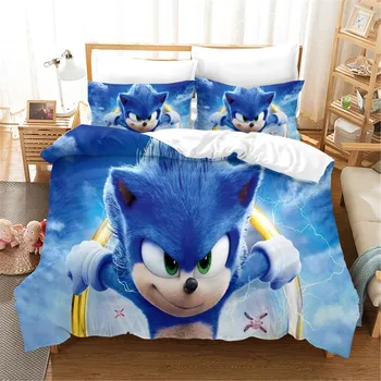 Home Textiles Sonic The Hedgehog Beddings Teens Adult Bed Linen Set 2/3 Piece Luxury Bed Cover Pillowcase Single Double Cartoon
Home Textiles Sonic The Hedgehog Beddings Teens Adult Bed Linen Set 2/3 Piece Luxury Bed Cover Pillowcase Single Double Cartoon