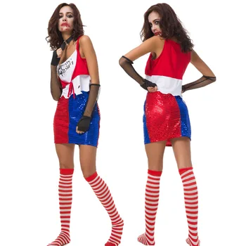 2020 Halloween Clown suicide squad Harley Quinn Anime Cosplay Costume Stage Costume
2020 Halloween Clown suicide squad Harley Quinn Anime Cosplay Costume Stage Costume