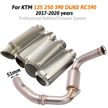 Exhaust System for KTM 125 250 390 Duke RC390 2017-2020 Motorcycle Header Mid Slip On 51 mm Exhaust Pipe Delete Replace Catalyst
Exhaust System for KTM 125 250 390 Duke RC390 2017-2020 Motorcycle Header Mid Slip On 51 mm Exhaust Pipe Delete Replace Catalyst