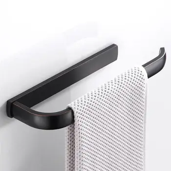 Towel Rack Wall Mounted Towel Ring Single Rod Bath Towel Bar Bathrobe Holder Rack for Kitchen Bathroom 29.5x2.7cm (Black)
Towel Rack Wall Mounted Towel Ring Single Rod Bath Towel Bar Bathrobe Holder Rack for Kitchen Bathroom 29.5x2.7cm (Black)