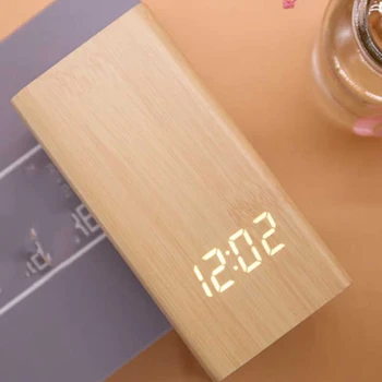 Multifunctional Pen Rack Wooden LED Clock Wooden Alarm Clock, Voice Control Wood Alarm Clock Electric Smart LED Travel Digital D
Multifunctional Pen Rack Wooden LED Clock Wooden Alarm Clock, Voice Control Wood Alarm Clock Electric Smart LED Travel Digital D
