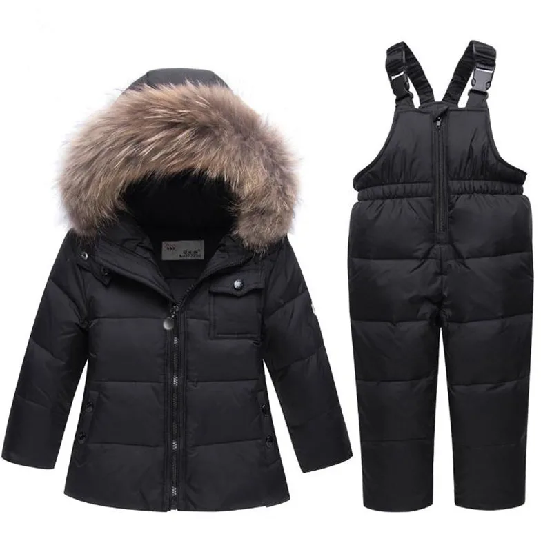 2019 New Children's Down Jacket Winter Snowsuit Two-piece Baby Boys and Girls Casual Snow Wear for Kids |
