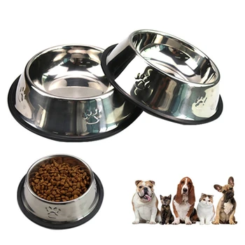 Pet Dogs Basic Stainless Steel Bowls Puppy Durable Food Water Bowl for Universal Size Pet Cat Dog Solid Feeder Feeding Bowl
Pet Dogs Basic Stainless Steel Bowls Puppy Durable Food Water Bowl for Universal Size Pet Cat Dog Solid Feeder Feeding Bowl