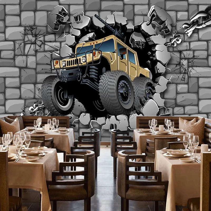 PVC Self-Adhesive Waterproof Wallpaper 3D Retro Brick Wall Tire Car Murals Restaurant Cafe Background Wall Decor Vinyl Stickers
PVC Self-Adhesive Waterproof Wallpaper 3D Retro Brick Wall Tire Car Murals Restaurant Cafe Background Wall Decor Vinyl Stickers