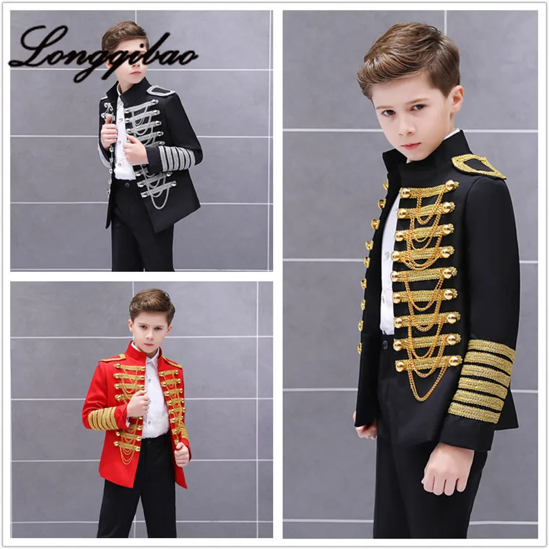 Одежда для мальчиков в европейском и американском стиле Военная форма Платье