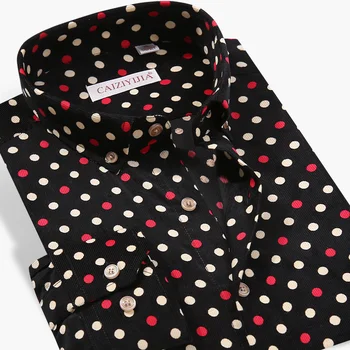 Men's Casual Polka Dot Print Corduroy 100% Cotton Shirt Comfortable Standard-fit Long Sleeve Button-down Shirts
Men's Casual Polka Dot Print Corduroy 100% Cotton Shirt Comfortable Standard-fit Long Sleeve Button-down Shirts