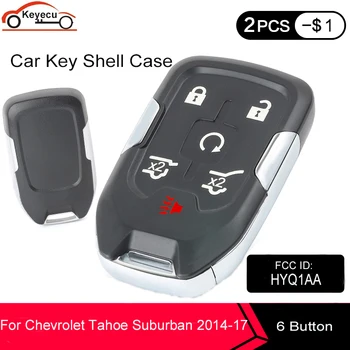 KEYECU 10 Pcs/lot Smart Remote Key Shell Case Fob 6 Button for Chevrolet Tahoe Suburban for GMC Yukon XL Denali 2015-19 HYQ1AA
KEYECU 10 Pcs/lot Smart Remote Key Shell Case Fob 6 Button for Chevrolet Tahoe Suburban for GMC Yukon XL Denali 2015-19 HYQ1AA