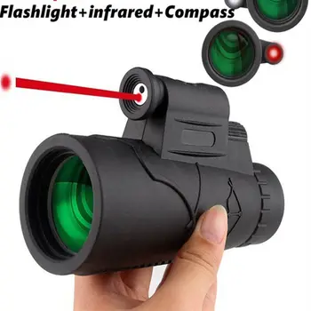 50x Black Outdoor Upgraded HD Optics Monocular Telescope Extra Long 30000M Compass Flashlight Infrared Distance Telescope
50x Black Outdoor Upgraded HD Optics Monocular Telescope Extra Long 30000M Compass Flashlight Infrared Distance Telescope