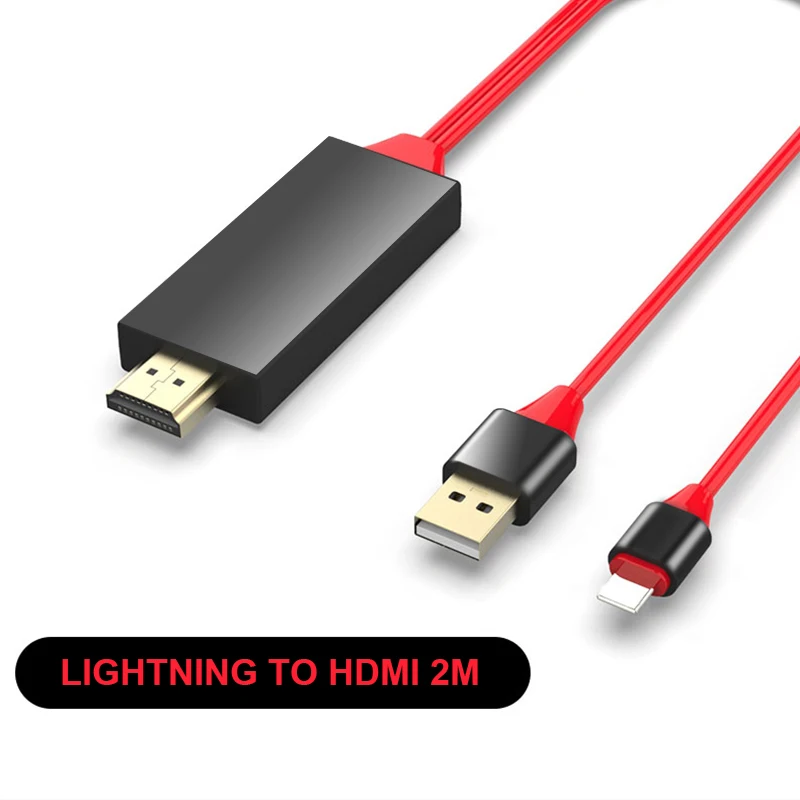 HDMI Cable HD 1080P HDMI Converter Adapter Cable USB Cable for iPhone iPad for MHL Android Phone
HDMI Cable HD 1080P HDMI Converter Adapter Cable USB Cable for iPhone iPad for MHL Android Phone