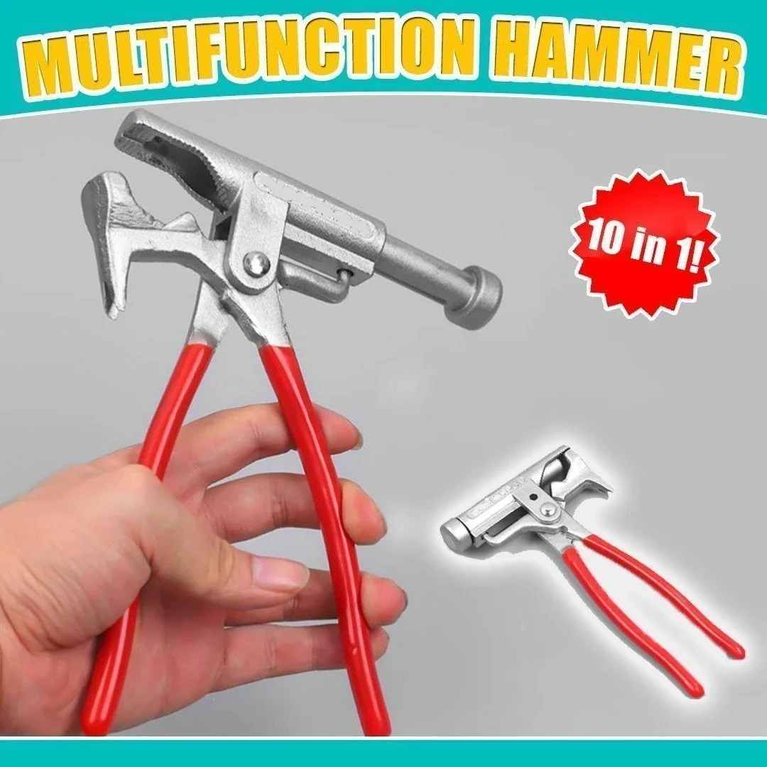Multi-Function Hammer Steel Magic Tool Screwdriver Electrical Nail Gun Pipe Pliers Wrench Clamps Pincers
Multi-Function Hammer Steel Magic Tool Screwdriver Electrical Nail Gun Pipe Pliers Wrench Clamps Pincers