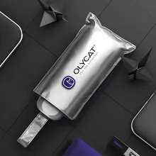 Olycat sol plano guarda-chuva chuva feminino titânio prata anti uv mini guarda-chuva crianças portátil cinco-dobrável guarda-chuva à prova de vento upf50+(China)