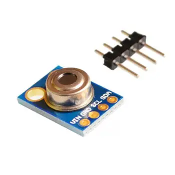 GY-906 MLX90614 ESF Non-contact Infrared Temperature Sensor Module IIC Interface IR Sensor CompatibleMotion Detection
GY-906 MLX90614 ESF Non-contact Infrared Temperature Sensor Module IIC Interface IR Sensor CompatibleMotion Detection