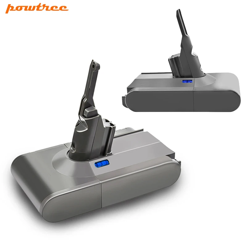 Powtree 6000 мА/ч 21 6 V для Dyson V8 Li Ion Батарея высокое Ёмкость Замена абсолютная животных
