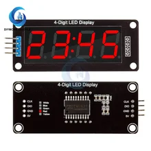 TM1637 4-Digit 7 Segments Digital LED Display Module 0.56 inch Display Tube Decimal Clock Double Dots Module Board for Arduino
TM1637 4-Digit 7 Segments Digital LED Display Module 0.56 inch Display Tube Decimal Clock Double Dots Module Board for Arduino