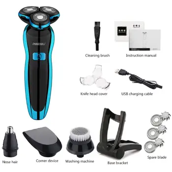 1 Set Electric Dry Wet Shaver Digital LCD Display Floating Rotary Heads Razor 19QE
1 Set Electric Dry Wet Shaver Digital LCD Display Floating Rotary Heads Razor 19QE