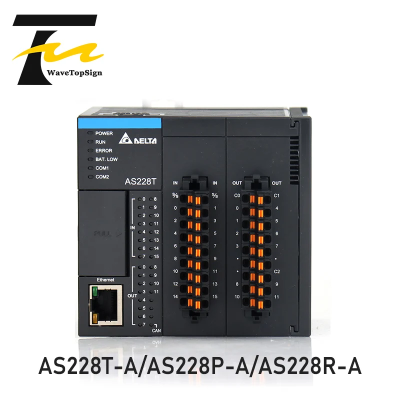

WaveTopSign Delta Programmable controller PLC Module AS228T-A AS228P-A AS228R-A AS332T-A AS320T-B AS320P-B