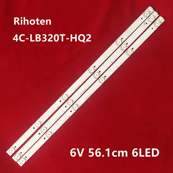 LED Backlight strip 4C-LB320T-HQ2 32RTB32M06A0 6 Lamp For Sanyo 32"TV LED-32B500 32CE650 LED32C371 screen LVW320CSDX E3 
LED Backlight strip 4C-LB320T-HQ2 32RTB32M06A0 6 Lamp For Sanyo 32"TV LED-32B500 32CE650 LED32C371 screen LVW320CSDX E3