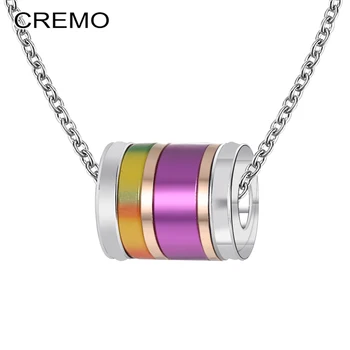 Cremo georgette Stackable Pendants Necklace Titanium Steel Personality Trendy Women Spinner Original Layers Valentine's day Gift
Cremo georgette Stackable Pendants Necklace Titanium Steel Personality Trendy Women Spinner Original Layers Valentine's day Gift