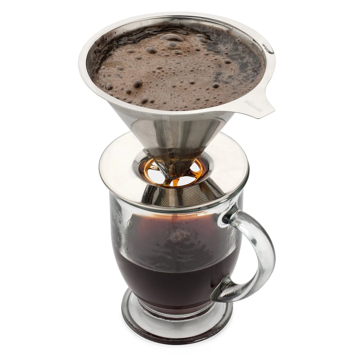 Paperless Pour Over Coffee Dripper - Stainless Steel Reusable Coffee Filter and Single Cup Coffee Maker Kitchen Tools
Paperless Pour Over Coffee Dripper - Stainless Steel Reusable Coffee Filter and Single Cup Coffee Maker Kitchen Tools