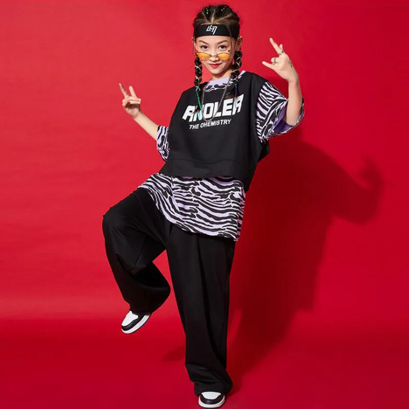 Kids Cool Hip Hop Clothing Zebra Oversized Tshirt Tops Streetwear Tactical Cargo Pants for Girls Boys Dance Costume Clothes
Kids Cool Hip Hop Clothing Zebra Oversized Tshirt Tops Streetwear Tactical Cargo Pants for Girls Boys Dance Costume Clothes