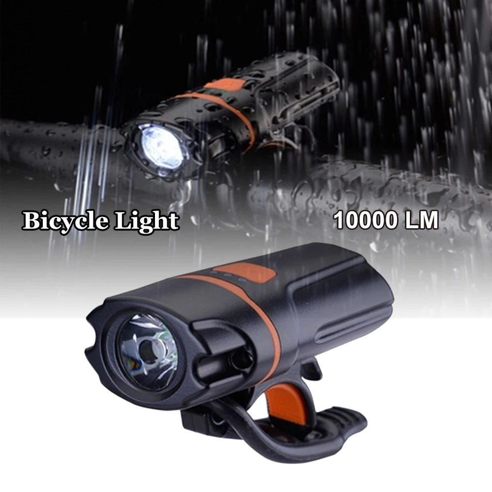 Фото 10000LM IP6 Waterproof Bicycle Front USB Charging Light Super Bright Bike Flashlight Headlight Lights | Спорт и развлечения