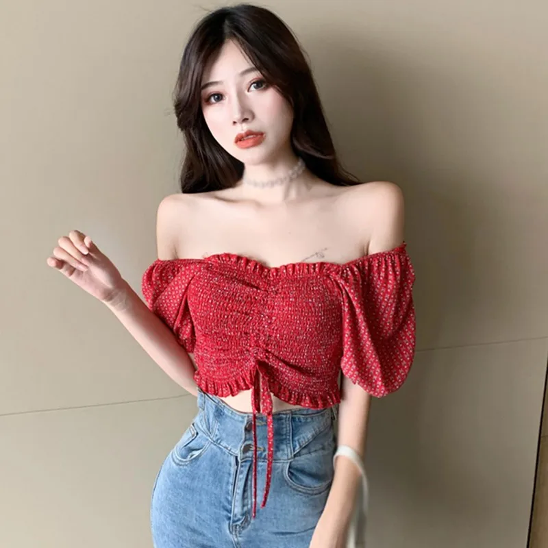 Chiffon Shirt Tops Woman Print Slash Neck Sexy Short Sleeve Summer 2020 Casual Silm Shirts Tops
Chiffon Shirt Tops Woman Print Slash Neck Sexy Short Sleeve Summer 2020 Casual Silm Shirts Tops