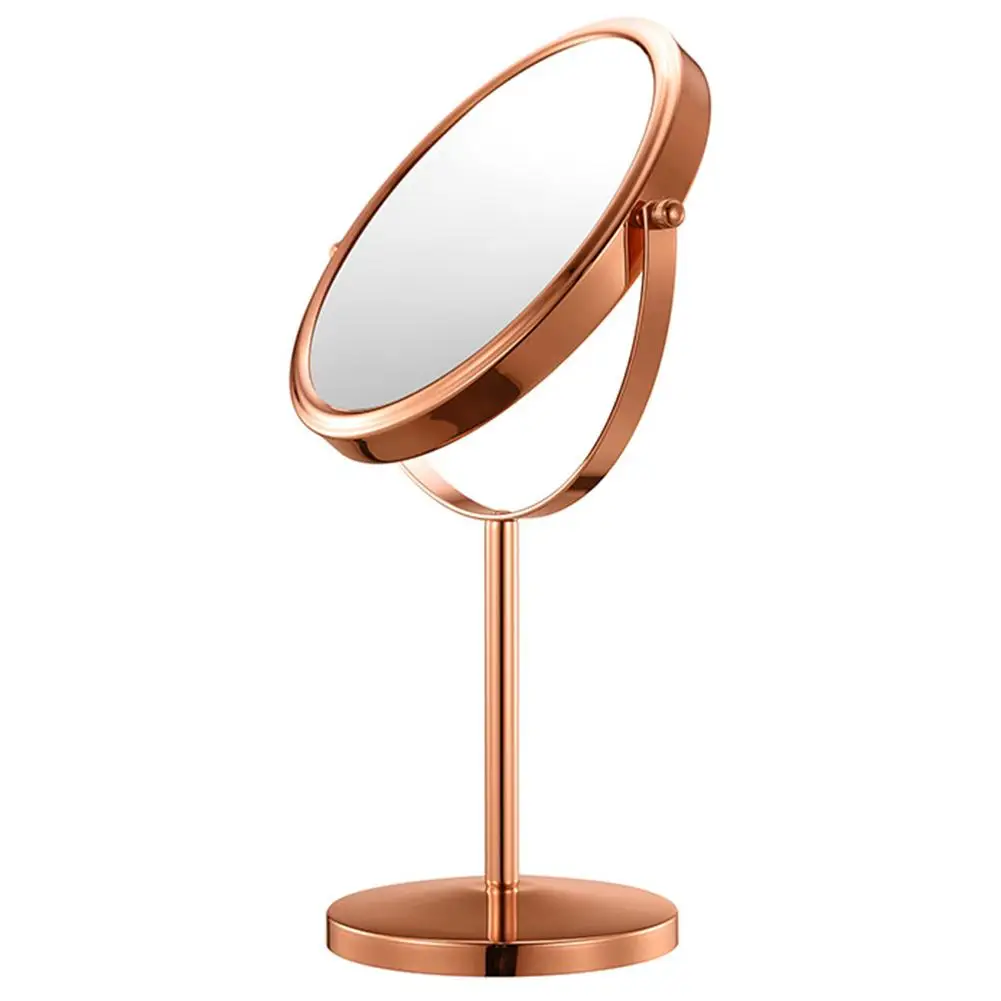 

Luxurious Rotatable Double-side Round Magnifying Table Desktop Standing Cosmetic Mirror Women Make Up Beauty Tool