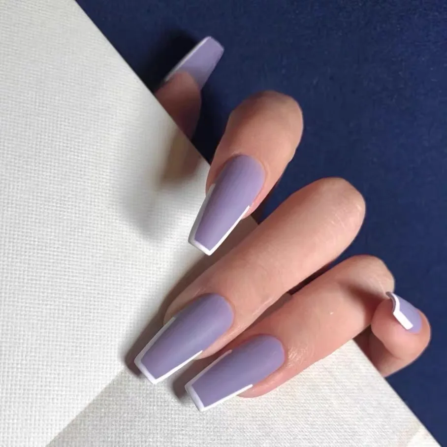 24pcs/Set Full Cover Fake Nails Press On Matte Pattern Square Nail Decal False Nails Coffin Shaped Ballerina Acrylic For Nails
24pcs/Set Full Cover Fake Nails Press On Matte Pattern Square Nail Decal False Nails Coffin Shaped Ballerina Acrylic For Nails